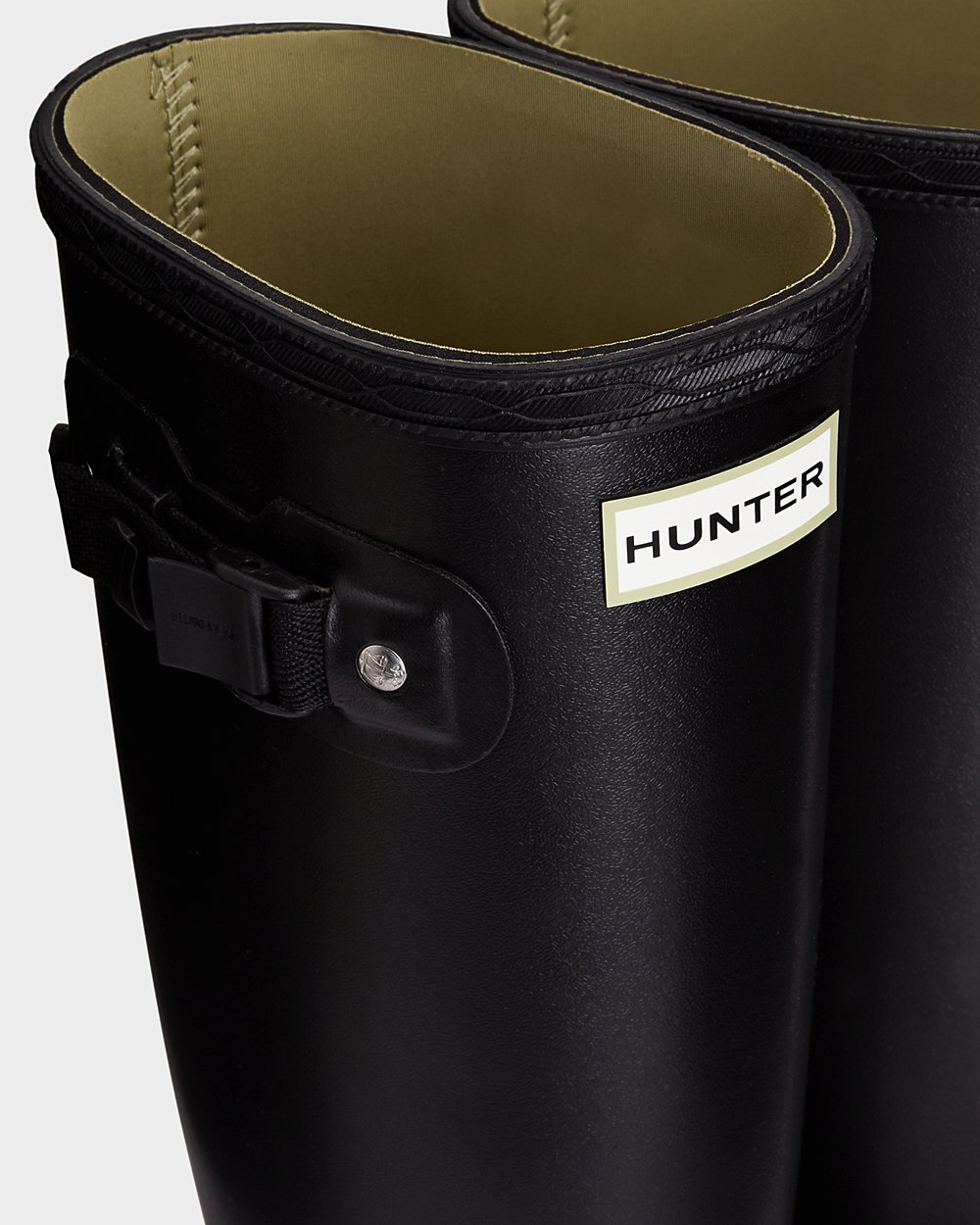 Hunter Høye Gummistøvler Svart - Dame Norris Field Neoprene Lined - Norge MEQAOG-603